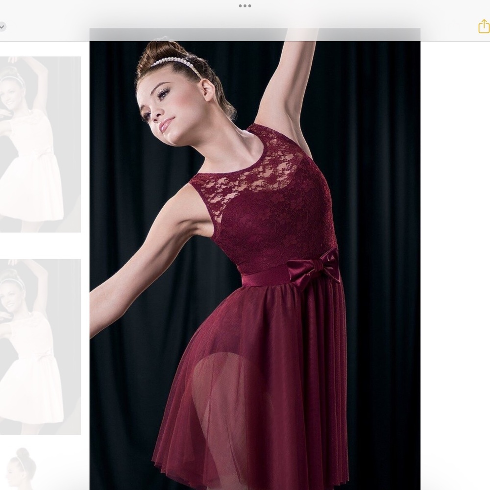 Weissman Maroon dance costume dress  (I have two, see my other listing)